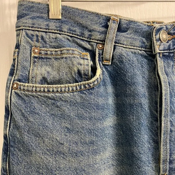 Free People We the Free Jeans Straight Leg Button Fly Size 29 - Picture 3 of 8